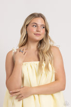 Load image into Gallery viewer, Ring: Featured atop airy silver bands, a silver butterfly encrusted with an explosion of blue iridescent rhinestones sparkles at the finger for an enchanting fashion. Features a stretchy band for a flexible fit. Earrings: Featuring a tilted motif, a silver butterfly encrusted with an explosion of blue iridescent rhinestones sparkles at the ear for an enchanting fashion. Earring attaches to a standard post fitting. Due to its prismatic palette, color may vary. Featured inside The Preview at Made for More!