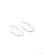 Load image into Gallery viewer, Courbe - Rhodium Plated - Cachet