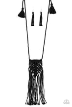 Load image into Gallery viewer, Macrame Mantra - Black