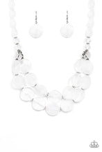 Load image into Gallery viewer, Beach Day Demure - White Opaque Necklace
