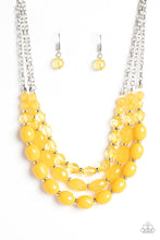Load image into Gallery viewer, Tropical Hideaway - Yellow Necklace Set