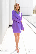 Load image into Gallery viewer, Countless clear, crystal beads connect to a netted backdrop of interlocking silver links, building into a boisterous display of glassy elegance. Each faceted edge of the beads is brushed in a dreamy, reflective, colorful finish, resulting in an effervescent masterpiece that flickers and flashes at every turn. Features an adjustable clasp closure. Due to its prismatic palette, color may vary. Sold as one individual necklace. Includes one pair of matching earrings. Necklace on a model.