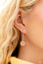 Load image into Gallery viewer, Featuring a glossy finish, a Pink Peacock heart, orange sun, and turquoise rectangle cascade from the bottom of a lengthened, trendy silver chain. Inscribed on each charm, the phrases "do good," "be good," and "feel good" create an inspirational finish to the uplifting display. A lobster clasp hangs from the bottom of the design to allow a name badge or other item to be attached. Features an adjustable clasp closure. Sold as one individual lanyard. Includes one pair of matching earrings.