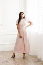 Load image into Gallery viewer, An elegant collection of timeless white pearls, shiny sections of silver chain, and bedazzling white rhinestone encrusted silver beads effortlessly cascade down the chest. The vintage inspired layers drape into breathtaking rows of radiance, resulting in an irresistible collision of romance. Features an adjustable clasp closure.