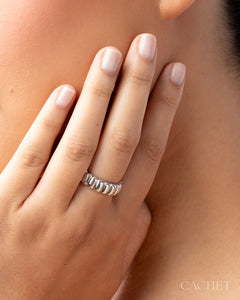 Cadence - Rhodium Plated - Cachet