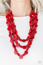 Load image into Gallery viewer, Barbados Bopper - Red Wood Necklace

