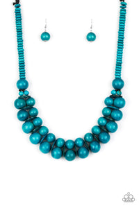 Caribbean Cover Girl - Purple Wood Necklace