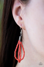 Load image into Gallery viewer, Brazilian Brilliance - Red Braided Seed Bead Necklace
