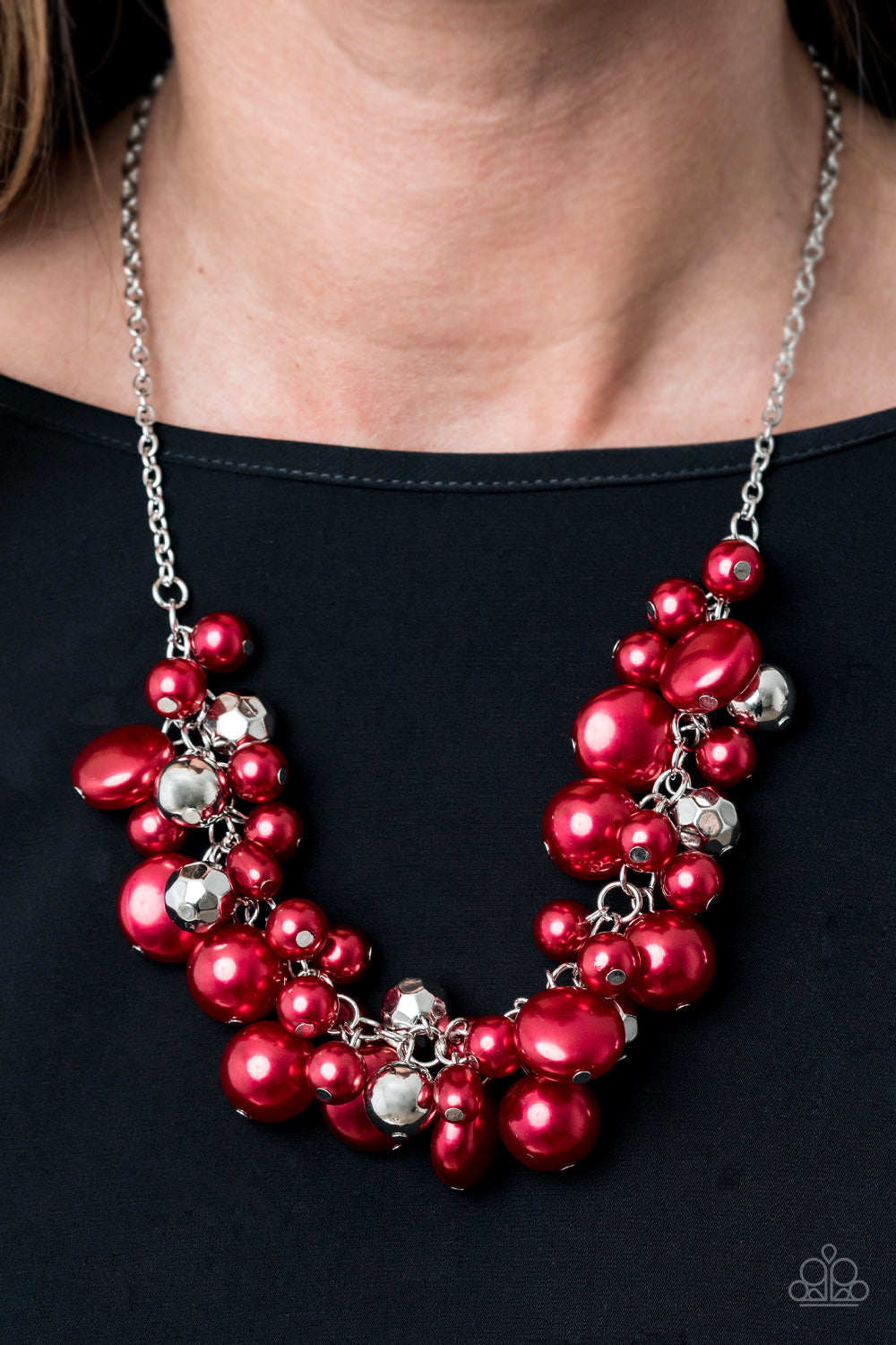 Battle of the Bombshells - Red Pearls Necklace