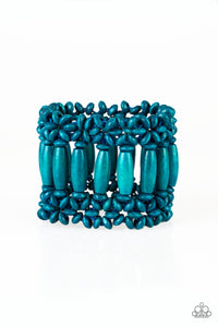 Barbados Beach Club - Blue Wood Bracelet