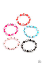 Load image into Gallery viewer, Starlet Shimmer Striped And Solid Pattern Bracelets
