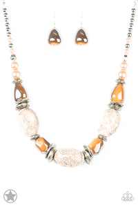 In Good Glazes Necklace Set-Black