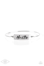 Load image into Gallery viewer, Hustle Hard - Silver Bracelet
