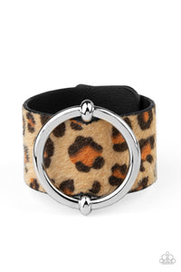 Asking FUR Trouble - Brown Cheetah Bracelet