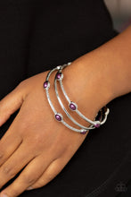 Load image into Gallery viewer, Bangle Belle - Purple Bangle Bracelets
