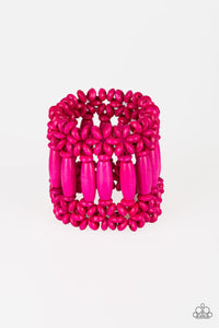 Barbados Beach Club - Blue Wood Bracelet