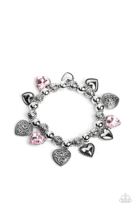 Charming Crush - Blue Heart Charm Bracelet