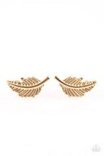 Load image into Gallery viewer, Flying Feathers - Gold Post
