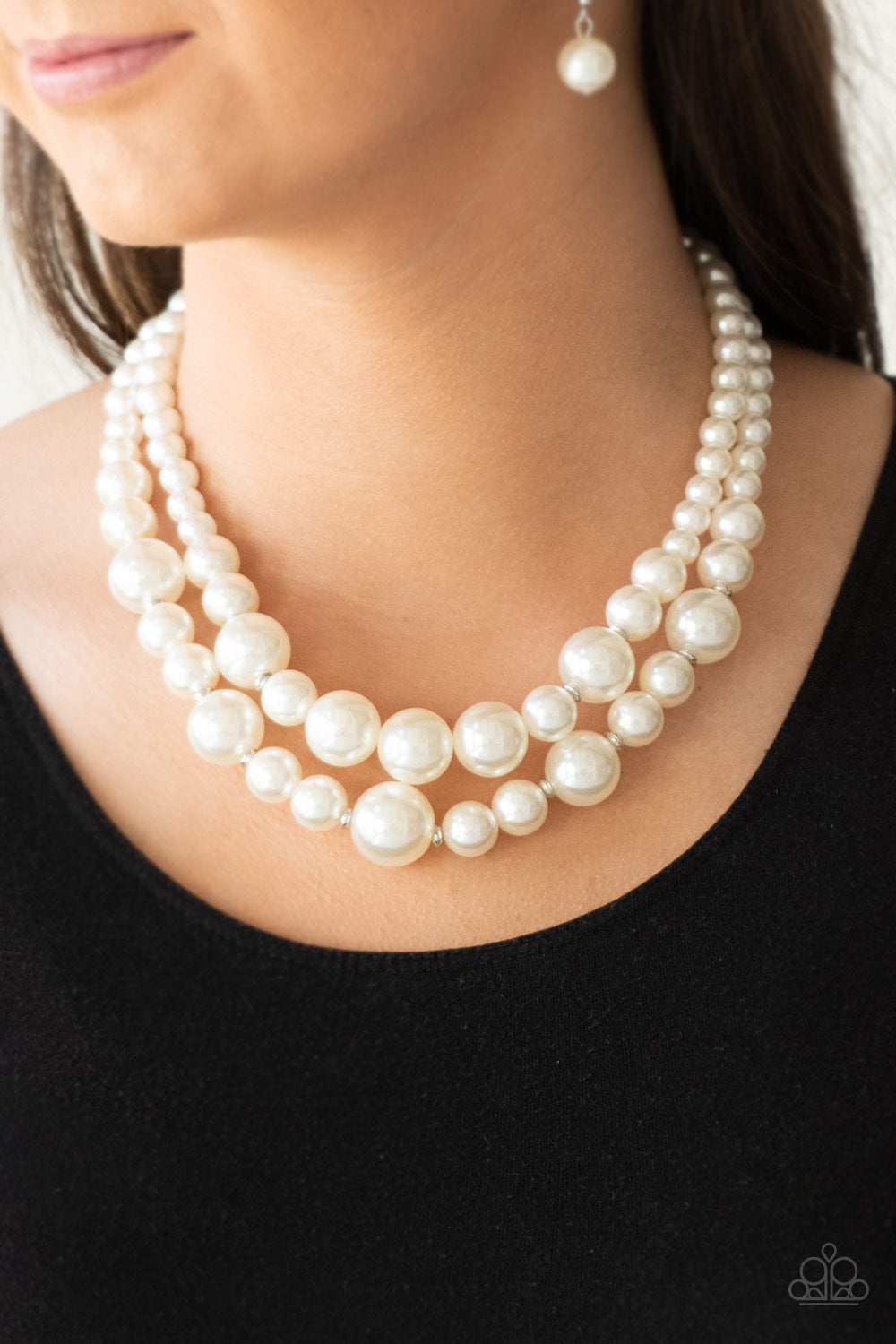 The More The Modest - White Pearl Necklace