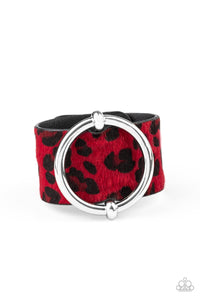 Asking FUR Trouble - Red Cheetah Bracelet