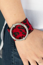 Load image into Gallery viewer, Asking FUR Trouble - Red Cheetah Bracelet
