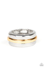 Load image into Gallery viewer, Battle Tank - Silver Gold Men Ring
