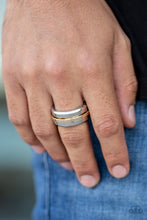 Load image into Gallery viewer, Battle Tank - Silver Gold Men Ring
