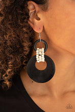 Load image into Gallery viewer, Beach Day Drama - Brown Wood Earrings
