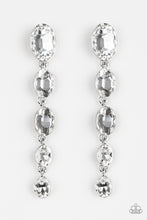 Load image into Gallery viewer, Red Carpet Radiance - White Rhinestone Earrings
