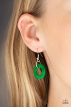 Load image into Gallery viewer, Bahama Drama - Green Wood Necklace

