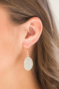 All Dazzle - Rose Gold Rhinestone Earrings