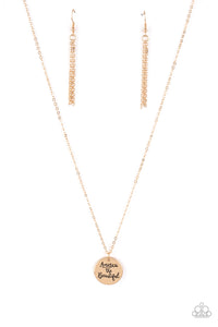 America The Beautiful - Gold Inspiration Necklace
