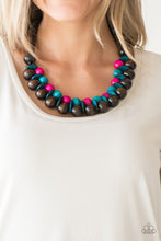 Load image into Gallery viewer, Caribbean Cover Girl - Purple Wood Necklace

