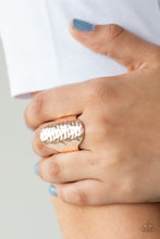Load image into Gallery viewer, Paparazzi Accessories Revamped Ripple - Rose Gold Ring
