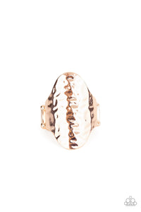 Paparazzi Accessories Revamped Ripple - Rose Gold Ring