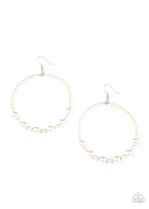 Paparazzi Accessories Boss Posh - White Earrings