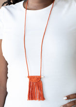 Load image into Gallery viewer, Paparazzi Accessories Between You and MACRAME - Orange Necklace
