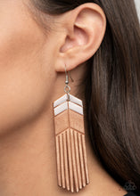 Load image into Gallery viewer, Paparazzi Accessories Desert Trails - White Earrings
