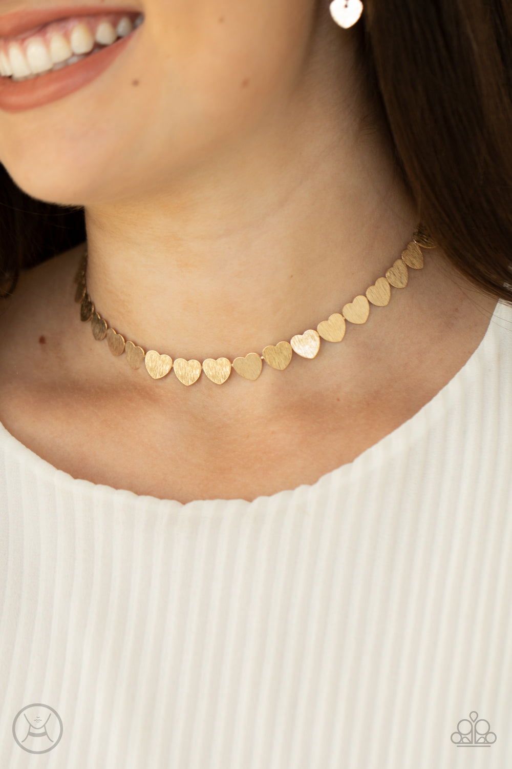 Paparazzi Accessories Playing HEART To Get - Gold Necklace