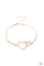 Load image into Gallery viewer, Paparazzi Accessories Cupid is Calling - Gold Bracelets
