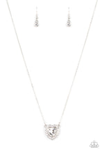 Load image into Gallery viewer, Paparazzi Accessories Out of the GLITTERY-ness of Your Heart - White Necklace
