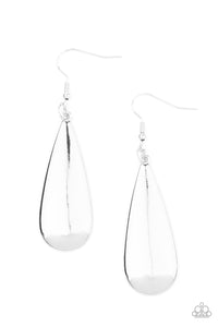 Paparazzi Accessories The Drop Off - Silver Earrings