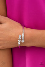 Load image into Gallery viewer, Paparazzi Accessories Defying Dazzle - White Bracelet 0221

