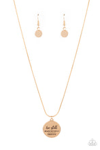 Load image into Gallery viewer, Be Still - Gold Inspiration Necklace
