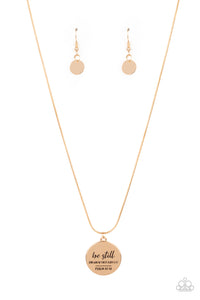 Be Still - Gold Inspiration Necklace