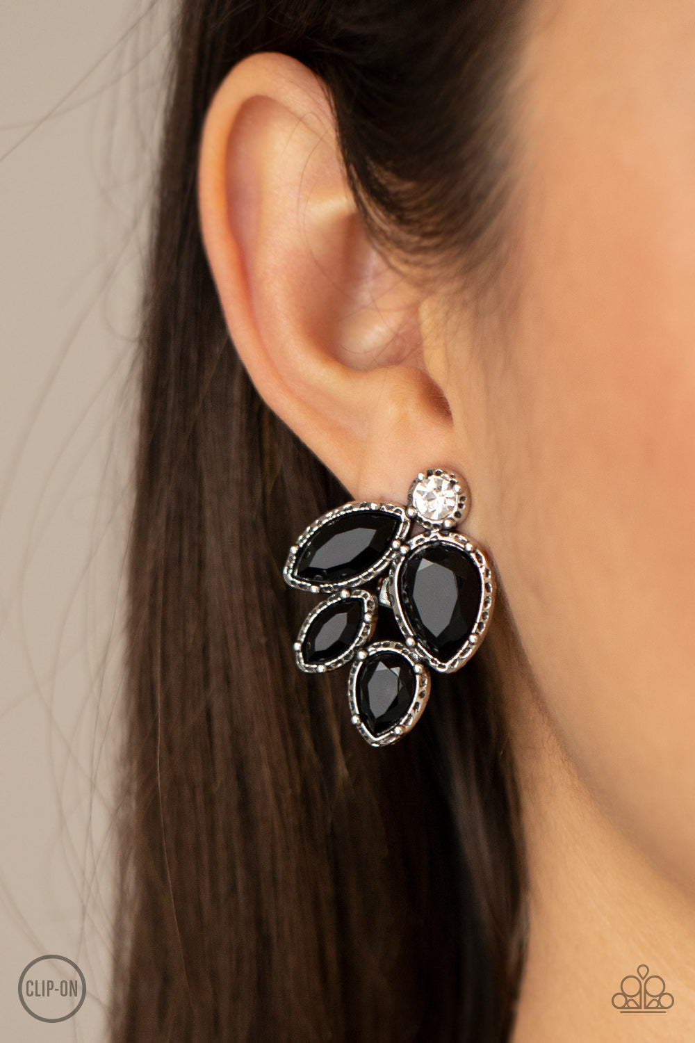 Fancy Foliage - Black Clip On
