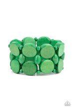 Load image into Gallery viewer, Beach Bravado - Green Wood Bracelet
