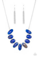 Load image into Gallery viewer, Elliptical Episode - Blue Necklace
