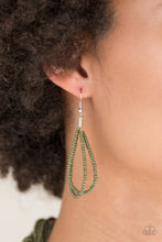 Load image into Gallery viewer, A Standing Ovation - Green Olive Braided Seed Bead Necklace

