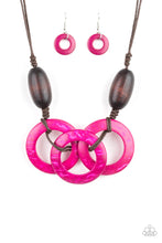 Load image into Gallery viewer, Bahama Drama - Green Wood Necklace
